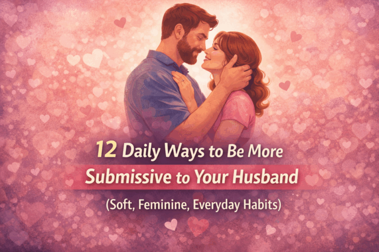 12 Daily Ways to Be More Submissive to Your Husband (Soft, Feminine, Everyday Habits)